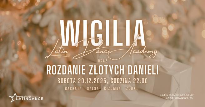 Cover imprezy tanecznej: Wigilia Latin Dance Academy | 2025-12-20