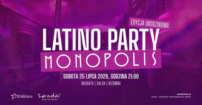 Cover imprezy tanecznej: Latino Party Monopolis | 2026-07-25