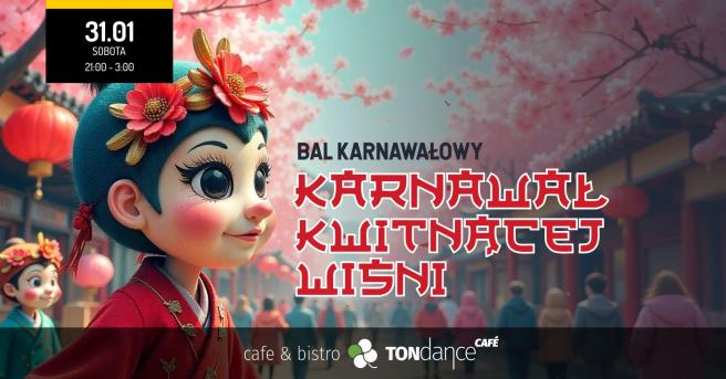 Cover imprezy tanecznej: Bal Karnawałowy - Karnawał Kwitnącej Wiśni | 2026-01-31