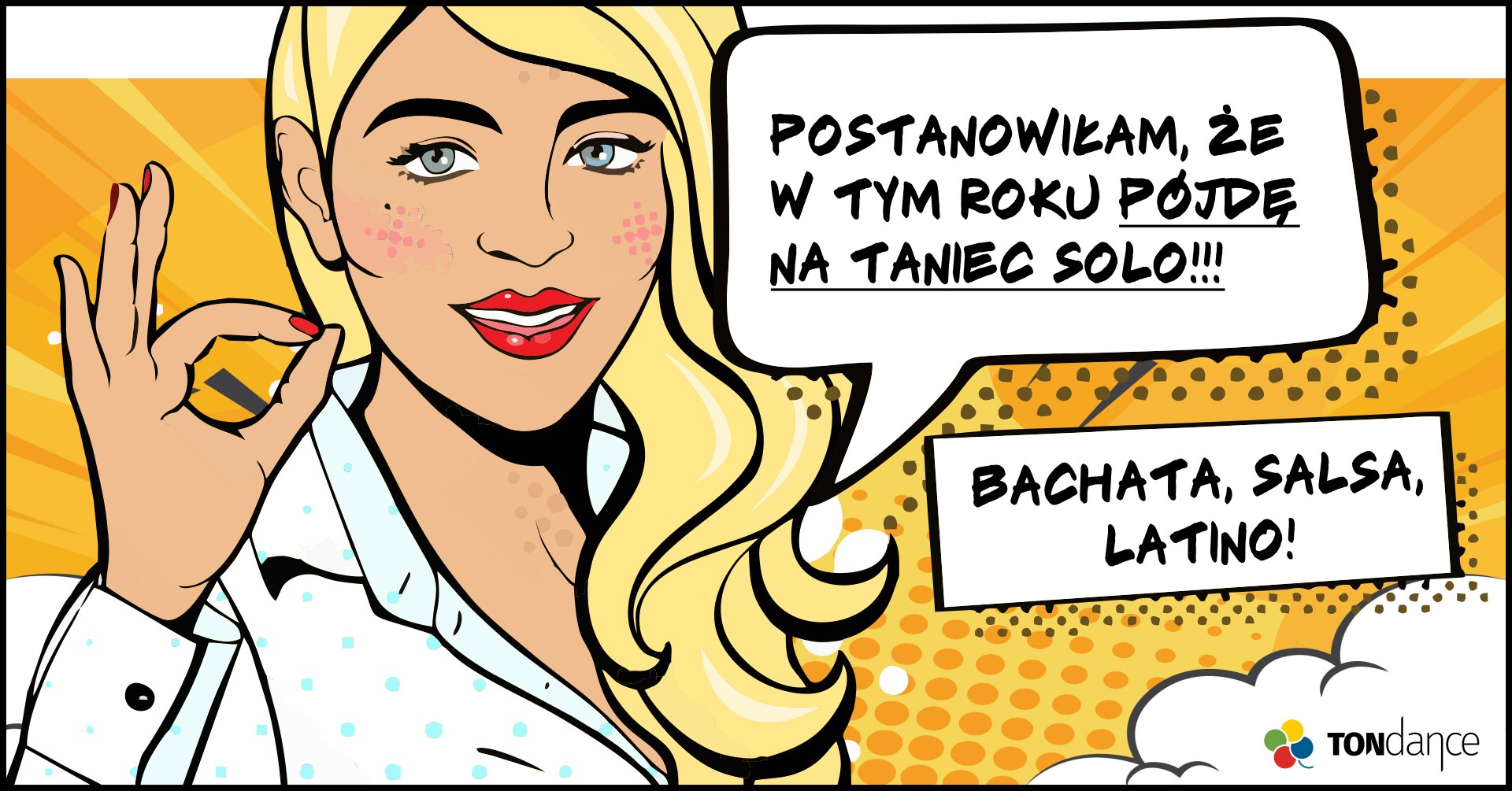 Dziewczyna na zajęciach tanecznych solo